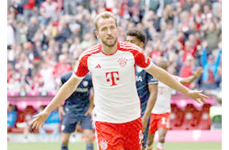 Record-setting Kane hits hat-trick as Bayern rout RB Leipzig