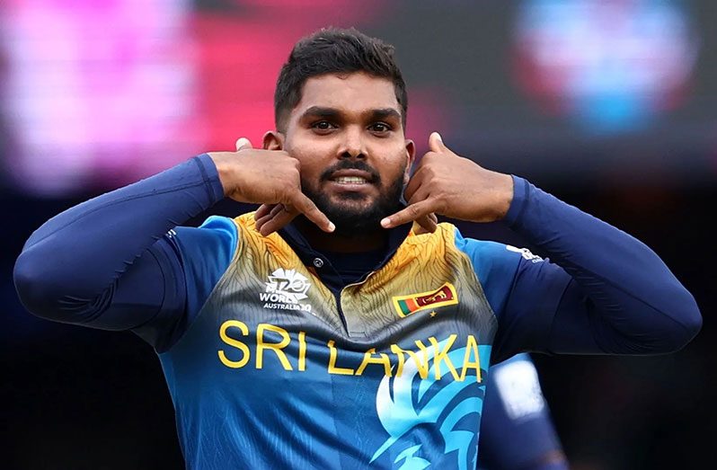 Wanindu Hasaranga finished with  match-winning figures of 3-13