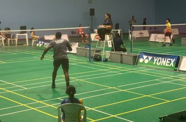 Akili Haynes in singles competition at XV Suriname International 2024 Badminton Tournament