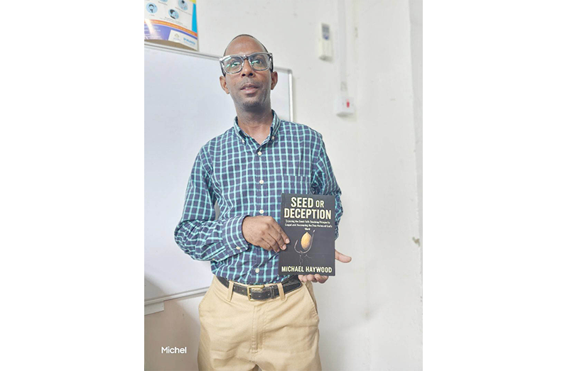 Michael Haywood and his self-published faith-based book