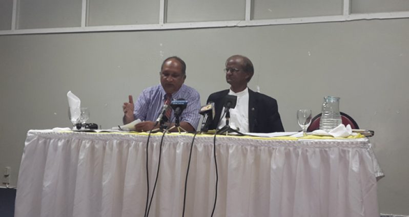 Rice Producers’ Association Action Committee (RPAAC) officials Dr. Turhane Doerg and Jinnah Rahman.