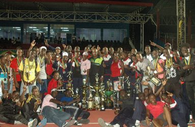 Flashback! Headquarters athletes celebrate their win last year.