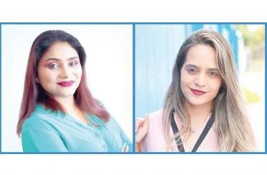 Founder of Heal Guyana Sharon Lalljee-Richard (at left) and Member Caitlin Vieira