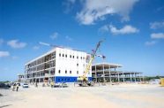 The modern Maternal and Paediatric hospital being constructed at Ogle, East Coast Demerara