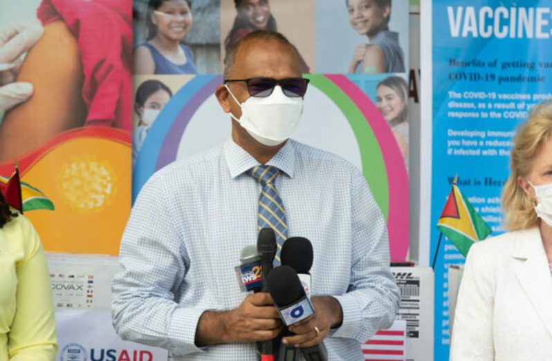 Minister of Health, Dr. Frank Anthony