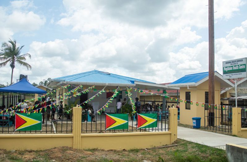 The health centre commissioned at PlegtAnker, East Bank Berbice on Wednesday (Delano Williams photo)
