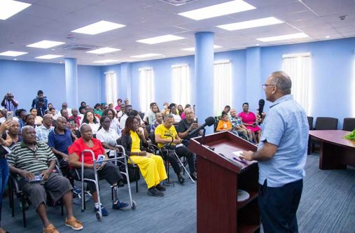 Minister of Health, Dr. Frank Anthony, delivers the feature address at the launch of Rehab Week 2025