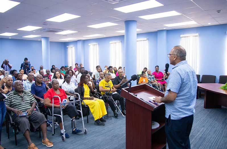 Minister of Health, Dr. Frank Anthony, delivers the feature address at the launch of Rehab Week 2025