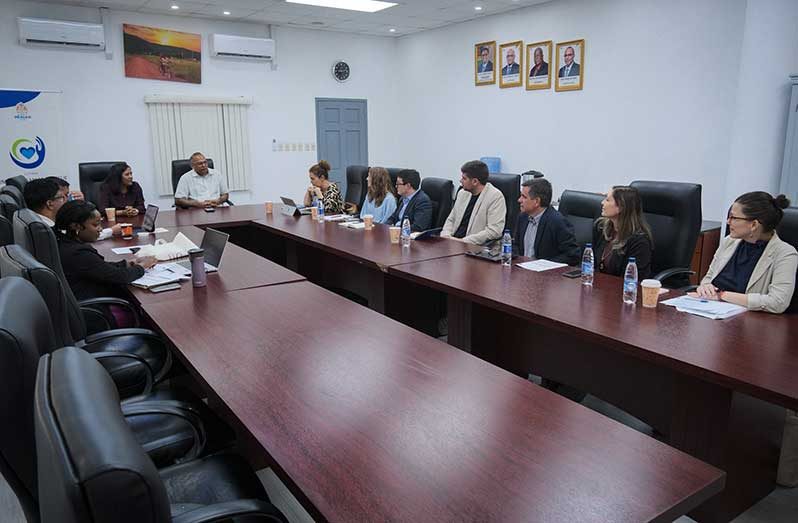 Minister of Health, Dr Frank Anthony, met with a delegation from the Donation and Transplantation Institute (DTI Foundation), led by Project Manager, Ola Rudak, during a high-level meeting at the Ministry of Health's Brickdam headquarters
