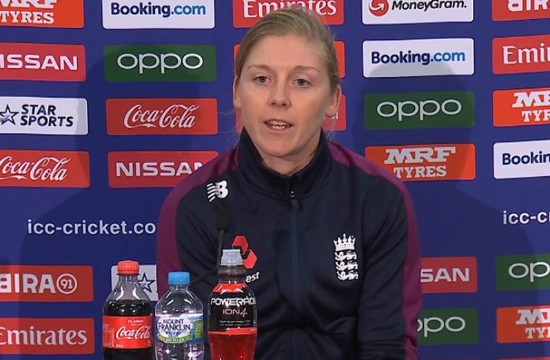 England captain Heather Knight