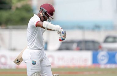 Guyana Jaguars batsman Shimron Hetmyer fails twice on debut in the opening Test.
