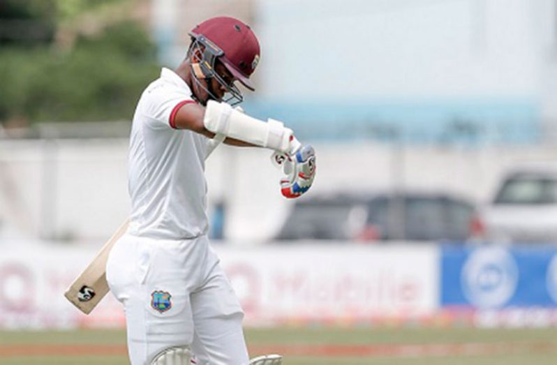 Guyana Jaguars batsman Shimron Hetmyer fails twice on debut in the opening Test.