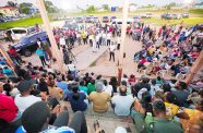 President, Dr. Irfaan Ali, on Wednesday, engaged residents from Silver Hill, Adventure and Kairuni at a meeting in the Silver Hill Community Centre (Office of the President photo)