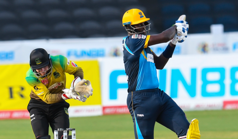 Tridents captain Jason Holder slammed nine fours and three sixes in his 69 off 42 balls.(Getty)