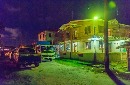 A heavy police presence at the Sophia Juvenile Holding Centre on Monday  night after the fire