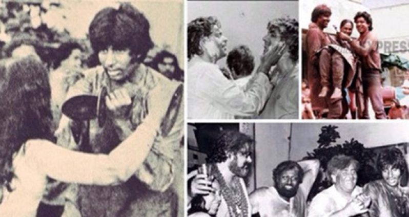 Amitabh Bachchan, who has been associated with some of the best Bollywood songs on Holi, shared personal photographs of his past celebrations of the festival with some of his colleagues from the film world.