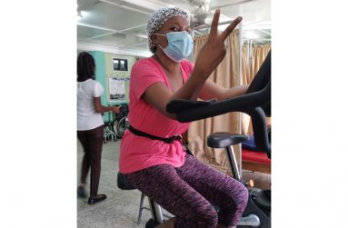 Receiving therapy at the Health Ministry’s Rehabilitation Division
