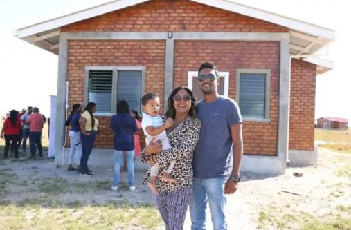 Five houses were handed over to families at Culvert and 15 at Tract CHPA in Lethem