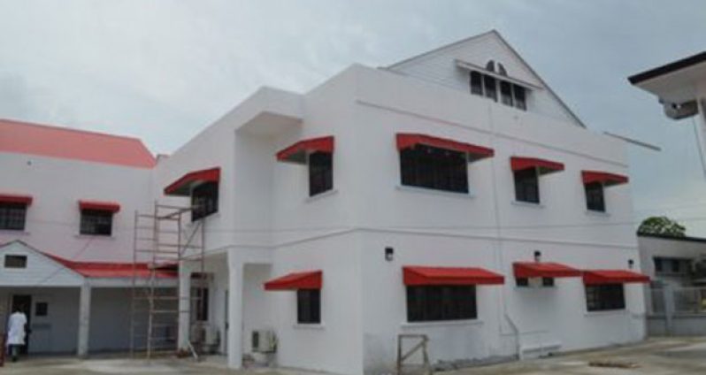 The new maternity wing to be completed at the Georgetown Public Hospital Corporation