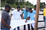 Chief Executive Officer of the CH&PA, Dr. Martin Pertab visited the Hauraruni and Yarrowkabra Homestead housing projects along the Soesdyke-Linden Highway