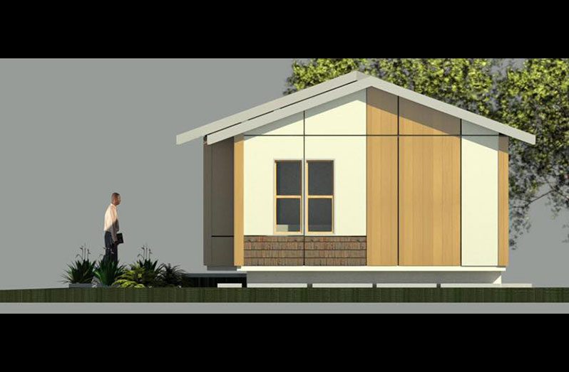 An artist’s impression of one of the homes to be built