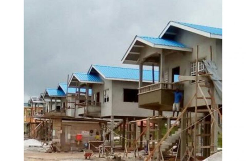 The housing unit at Ameila’s Ward that will be completed in a matter of weeks (DPI photo)