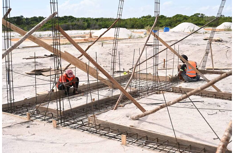 Some 40 families are expected to receive the keys to newly constructed houses at Onderneeming Tract A and B on the Essequibo Coast in time for Christmas, as the Ministry of Housing advances a new house construction initiative in Region Two