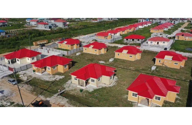 The government will be constructing the first 100 ‘young professionals’ homes at Palmyra, Region Six, within two months