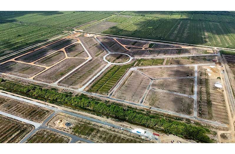 Significant progress is being made at the Providence–Glasgow Housing Development on the East Bank of Berbice, Region Six, as the Government moves ahead with its plan to open up thousands of new house lots for families in the region