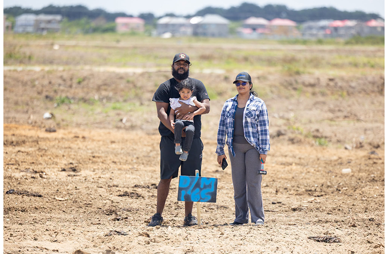 More than 40 allottees on Thursday identified their house lots at Success AB South Phase Two, on the East Coast of Demerara
