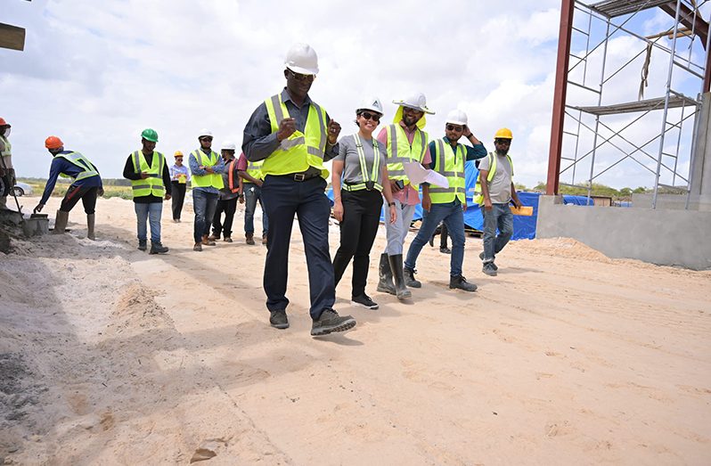 Minister within the Ministry of Housing and Water, Susan Rodrigues, on Thursday, wrapped up a site visit to the Cummings Lodge Water Treatment Plant