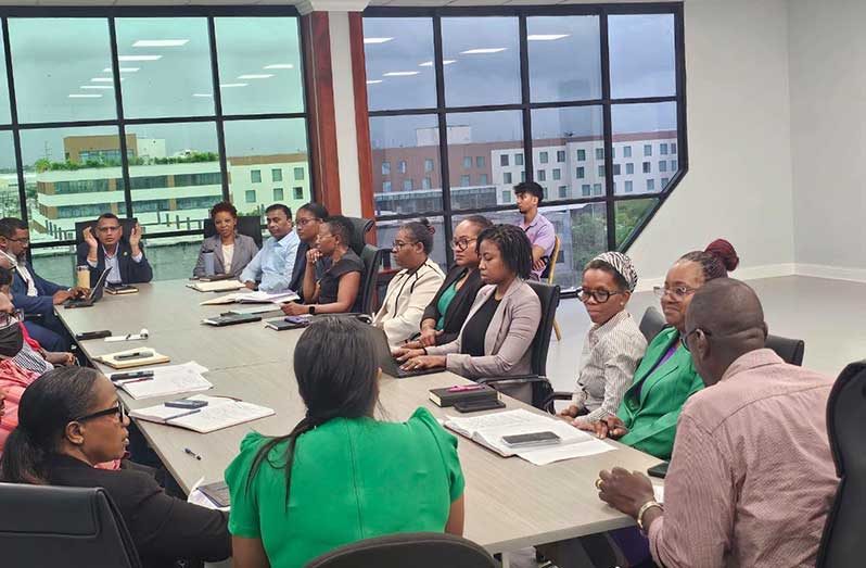 Minister of Housing, Collin Croal and Minister within the Ministry, Vanessa Benn, engaged management and staff at the new facility recently as operations got fully underway