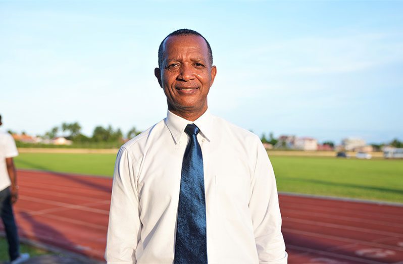 Re-elected! President of the Athletics Association of Guyana (AAG), Aubrey Hutson