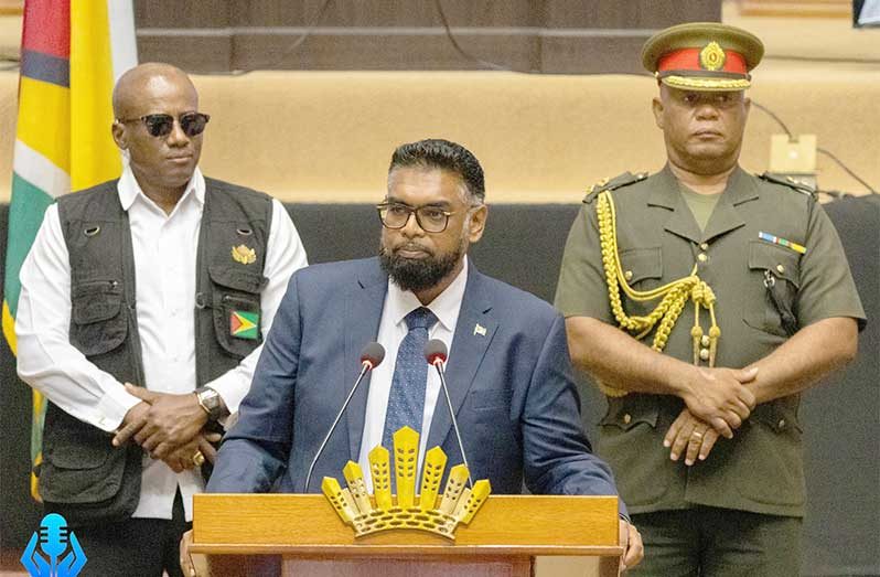 Commander-in-Chief of the Armed Forces, President Dr Irfaan Ali