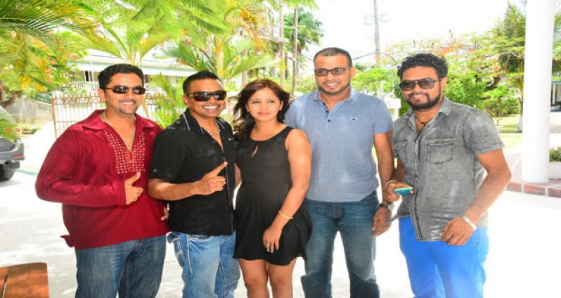 IAC’s Aditya Persaud, Terry G, Melissa Deodat, Minister Robert Persaud and WR Reeyaz