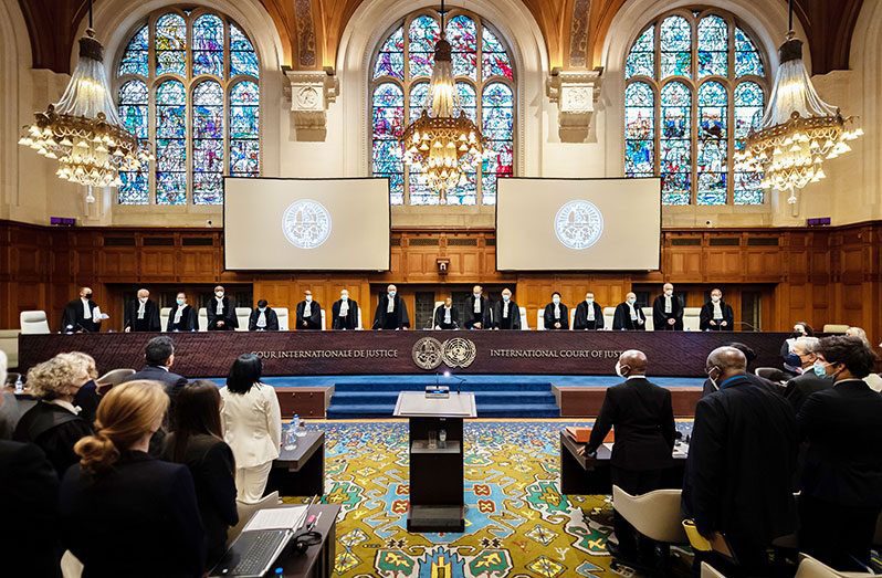 The Members of the International Court of Justice (ICJ) (UN Photo/ICJ-CIJ/Wendy van Bree)
