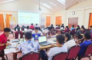 Cohort 6 of the ICT Hub Managers commenced training at Lethem, Region Nine. These participants will undergo two weeks of intense training in ICT, management, computer litercacy and supervisory skills aimed at equipping them with the skills to manage the ICT hubs in their respective communities. This cohort is drawn from Deep South Rupununi and South Pakaraimas. The batch of 30 participants will join the 129 trained managers countrywide (OPM)