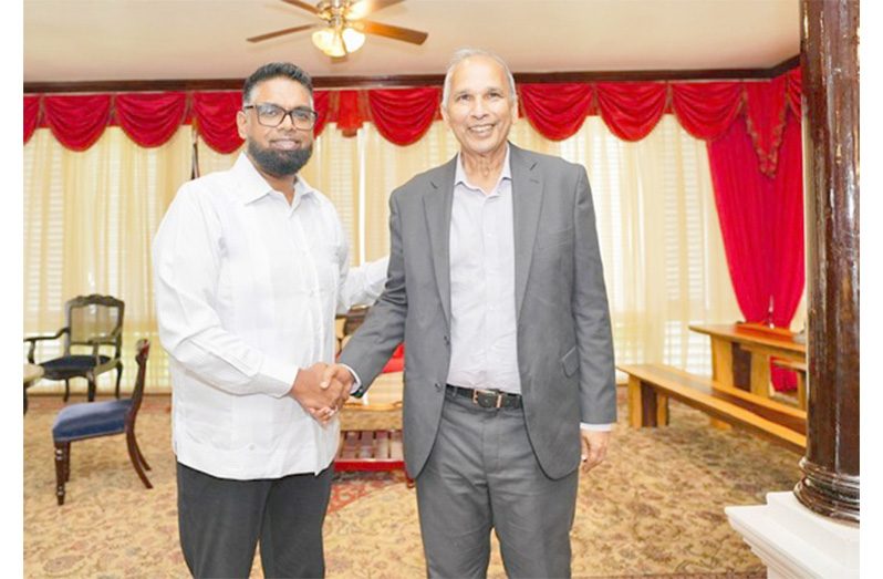 President Dr. Irfaan Ali and Guyana’s candidate for Director General of the Inter-American Institute for Cooperation on Agriculture (IICA)