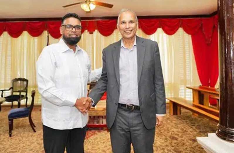President Dr Mohamed Irfaan Ali, together with the IICA Director General, Muhammad Ibrahim