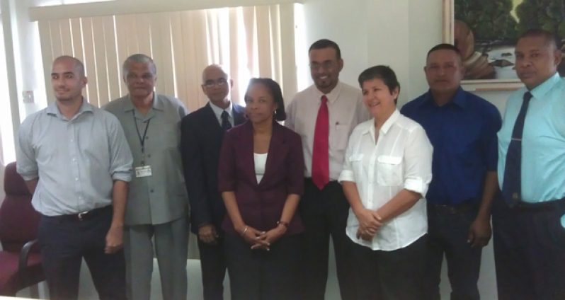 Minister of Natural Resources and the Environment, Mr. Robert Persaud with the Board of Trustees of the National Protected Areas Trust Fund