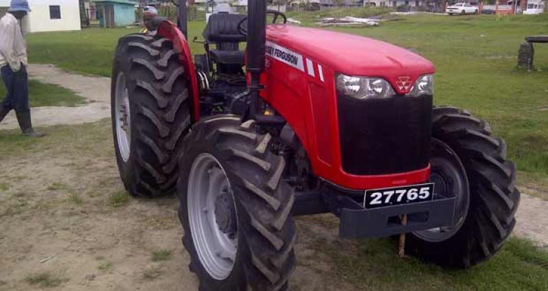 The spanking new tractor acquired by the NDC