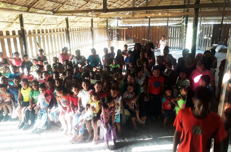 The children of Moraikobai who were feted.