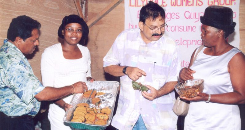 Essequibo Night is one of the calendars off the events list as well. At centre in this photo is the late Agriculture Minister Satyadeow Sawh; at left is former Region Two Chairman and also a former junior Agriculture Minister Ali Baksh.