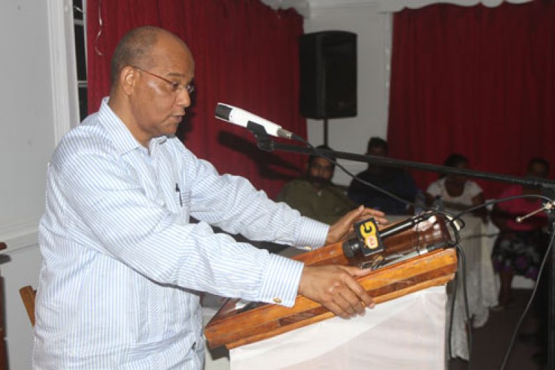 PPP General Secretary, Mr Clement Rohee delivers a gripping speech to a packed auditorium