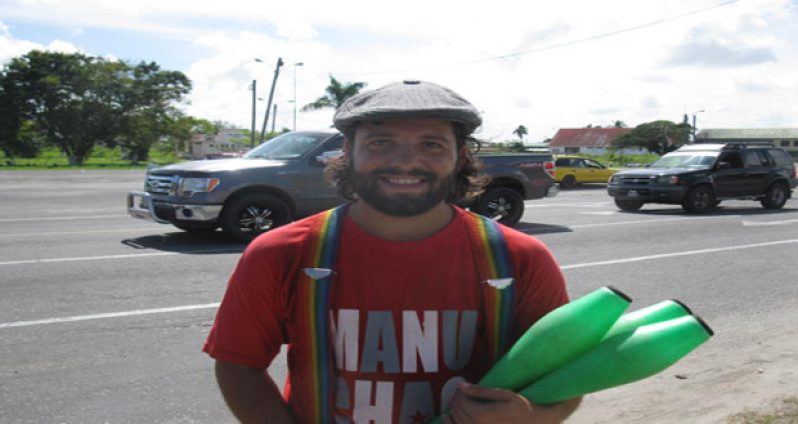 Happy traveller Pablo Carlos Martin Bossio