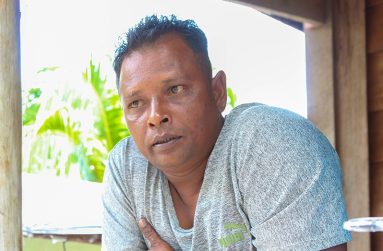 Tigerbone farmer, Steven Naraine  (Shaniece Bamfield photos)