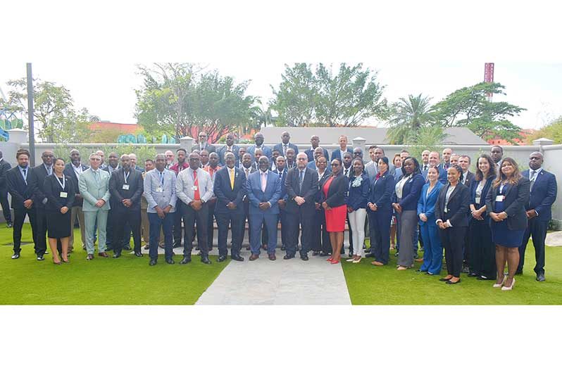 Officials and participants at the Firearms Trafficking Workshop being held in Port-of-Spain, Trinidad and Tobago