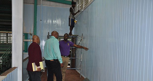 L-R CASH manager Bashur Khan, GABF president Nigel Hinds and Director of Sport Christopher Jones.
