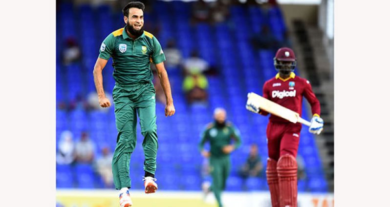 Player of the Match Imran Tahir became the fastest South African to 100 ODI wickets during his 7 for 45.