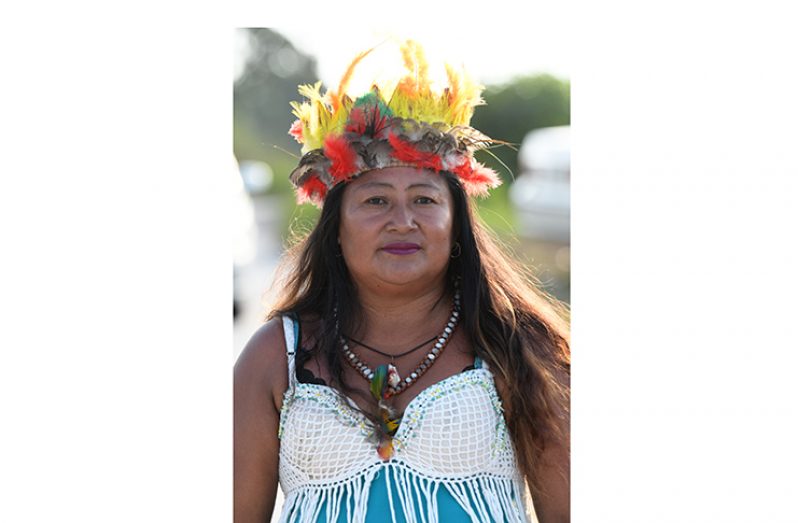 Melissa Mundo, the village leader of CircuitVille on the Soesdyke-Linden Highway (Samuel Maughn photo)
